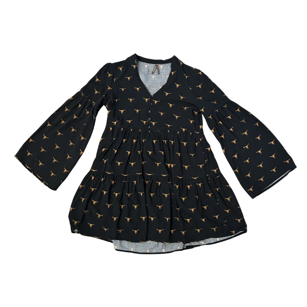 Stetson Womens Longhorn Mojave Print Black XS Stagecoach